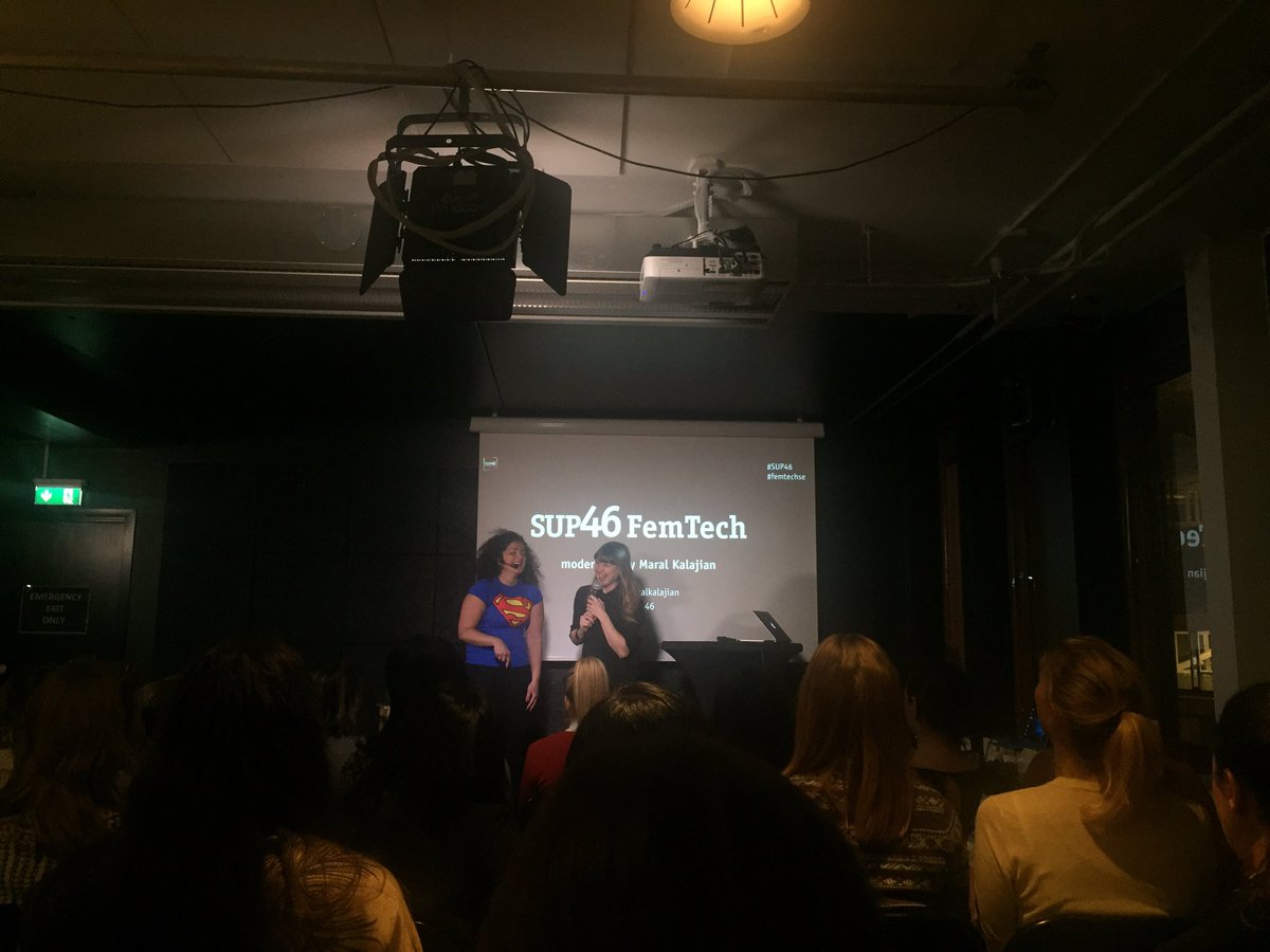 SEVNapp's tweet photo. Superwomen on stage 💖 @SUP_46 @maralkalajian #femtech https://t.co/wBUGnJXSXO