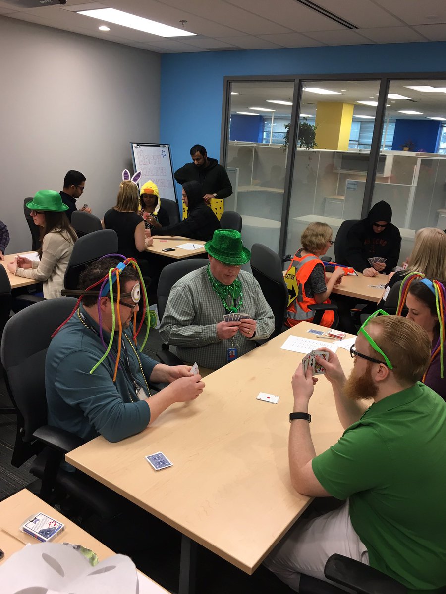 melgallant's tweet photo. Team Shamrocks and Shenanigans playing their hearts out in euchre - day 2 #halogenolympics #halogenlife https://t.co/tldqQFEDsW