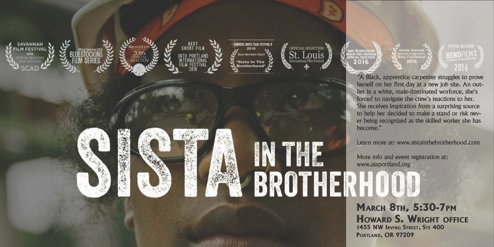 solarjeni's tweet photo. Free Screening of Sista in the Brotherhood @ #HowardSWright tomorrow! @SistaShortFilm #womeninconstruction https://t.co/i7koUmVLJ4 https://t.co/UOaAW9W03R