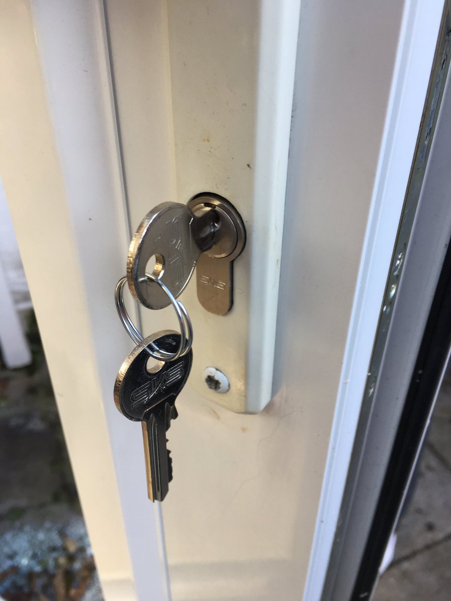 CountySecure's tweet photo. 3x Euro cylinders replaced, 1x UPVC French patio door panel boarded after burglary in New Addington CR0 https://t.co/tymLMI32w9