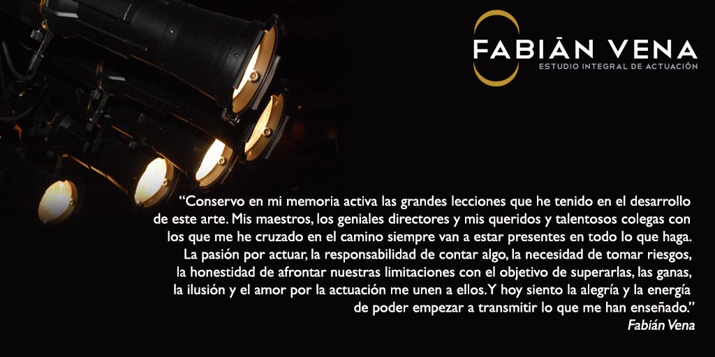 ÚLTIMAS SEMANAS DE INSCRIPCIÓN!🎭
👉🏻info@fabianvenaestudio.com /
👉🏻(+54911) 6034 1562
#actuación #teatro #actor #Stanislavski #FabiánVena