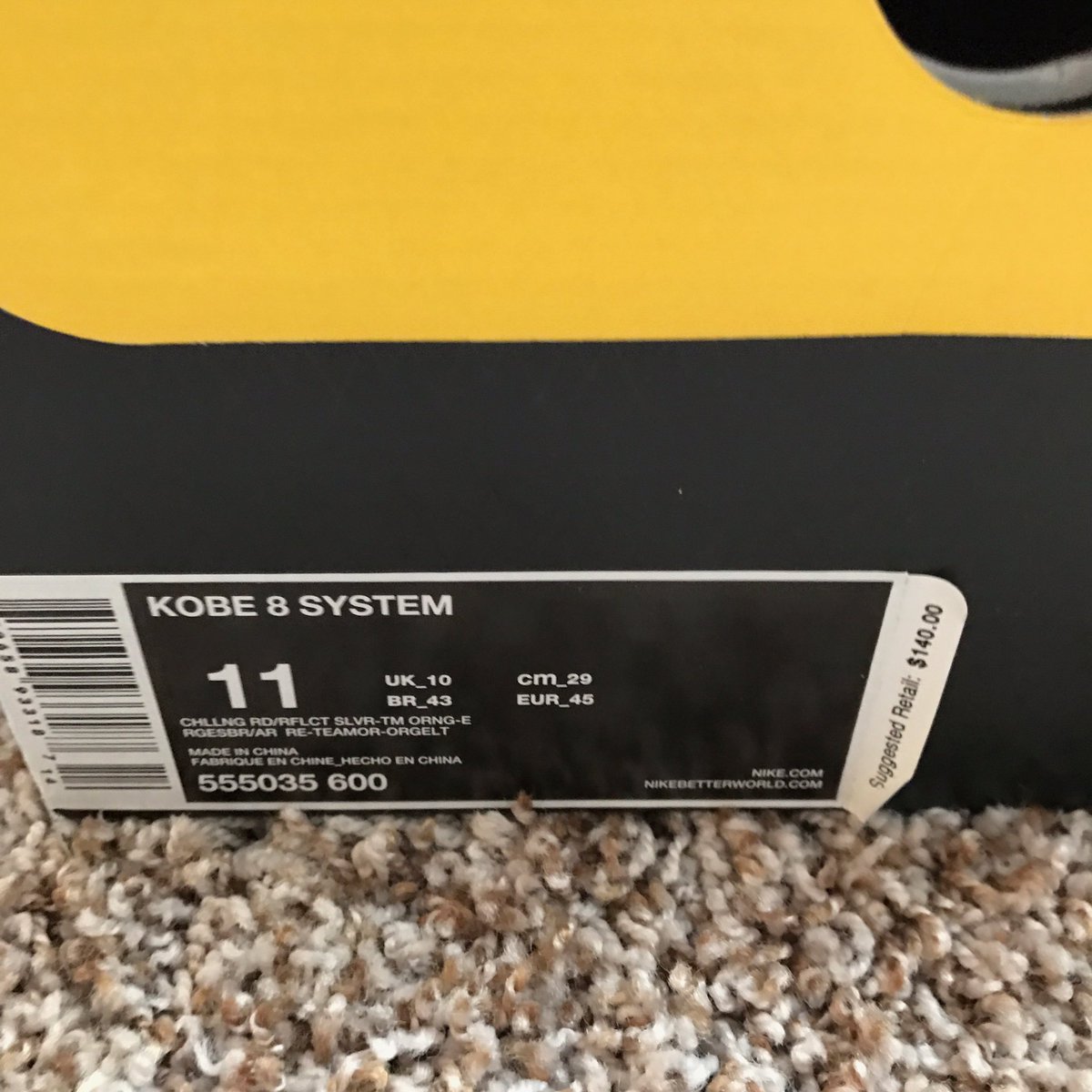 soledoutkicks_'s tweet photo. Challenge red Kobe 8 System size 11 (worn twice), take for $130 shipped PayPal invoice ships within the hour!! RT https://t.co/vnN0l725BA