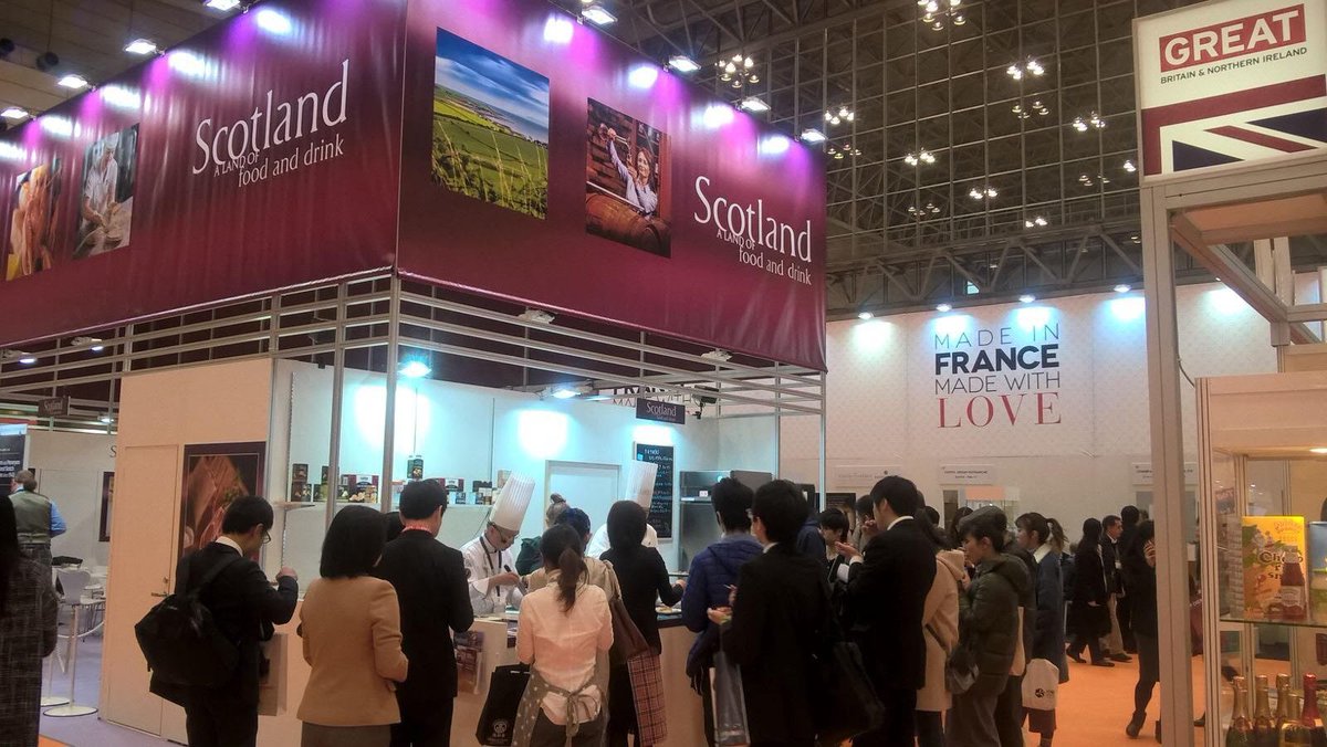 #foodexjapan is the largest food &amp; drink expo in Asia. Great to have a Scottish pavilion with companies taking advantage of int'l opps!