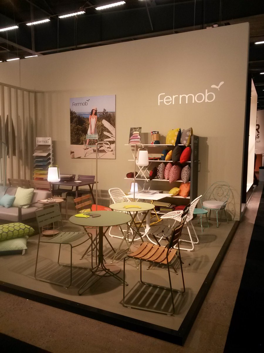 Soline_Guerinet's tweet photo. #Frenchdesign at #Stockholmfurniturefair, Feb. 2017 with the company Mosaique.dk representing @fermob, @Lafuma_France , @tolix in Sweden https://t.co/Iq2IhmFgc5