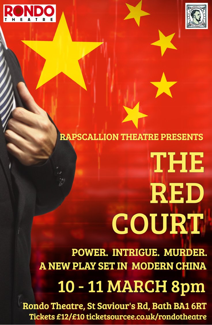 CReddaway's tweet photo. A scandal that gripped the world, #TheRedCourt is the true story of a contemporary Chinese Macbeth @RondoTheatre 10-11 March @EventsInBath https://t.co/V0jNNiTPKK