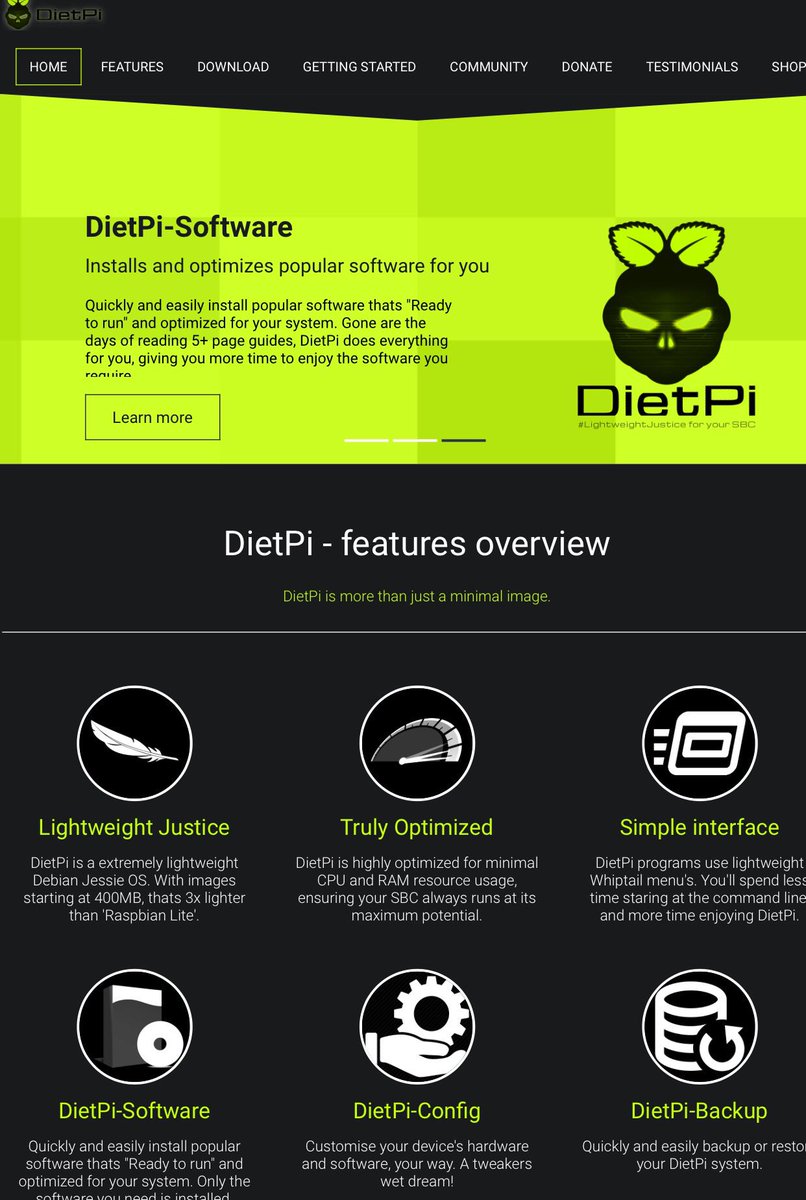 TheBeerShopRich's tweet photo. Finally an OS for my Pi &amp; my Odroid that allows me to work on my projects, not my setup. Check out @DietPi_ https://t.co/EOHh0au74j
