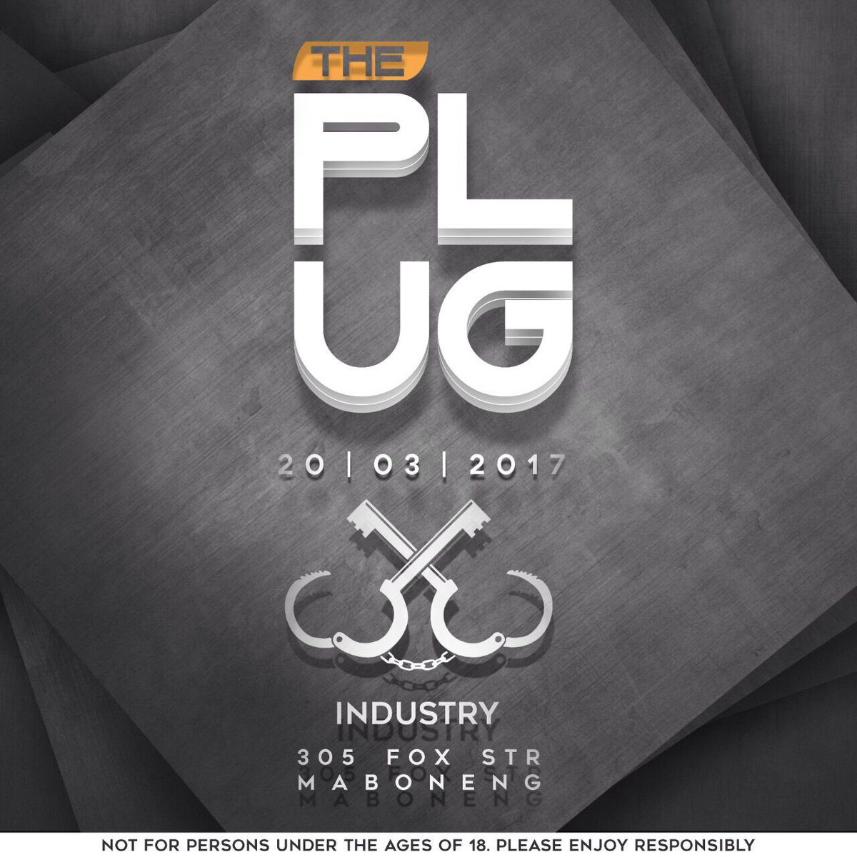 ThePlugEvent's tweet image. Plug in the Coordinates, it&apos;s all in motion.

INDUSTRY | 305 Fox Street Maboneng

20 | 03 | 2017

#ThePlug20thMarch