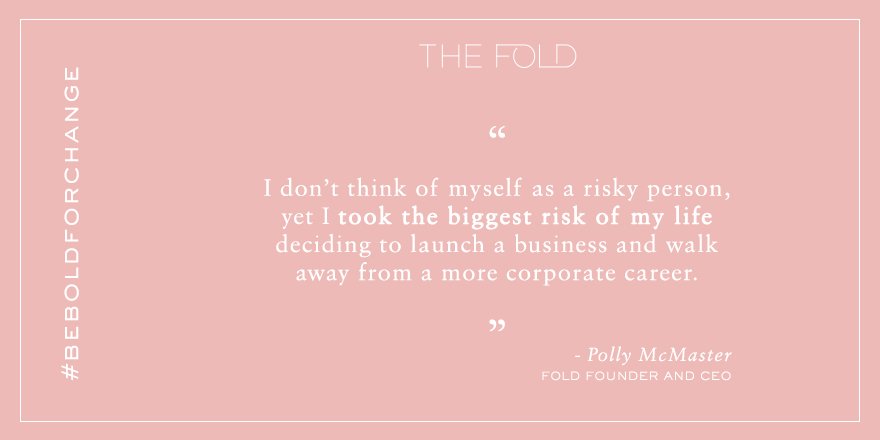TheFoldLondon's tweet photo. Be bold - take risks @polly_thefold #FoldWoman #BeBoldForChange #IWD #IWD2017 @womensday #InternationalWomensDay https://t.co/37GPLZtL1w