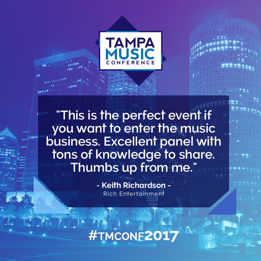TampaMusicConf's tweet photo. Here's what Keith Richardson, RICH Entertainment, had to say about #TMConf! ๐ฅ https://t.co/8k11rpdx8s