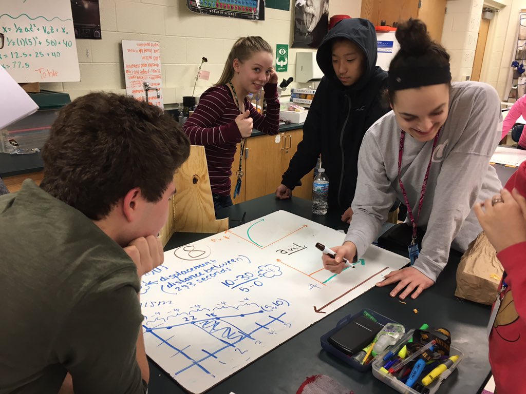 brybatt's tweet photo. Making sense of motion maps with acceleration. #uaisphysics #sitdownGunner #Drewisincharge @veritasium https://t.co/1V288MKf1J