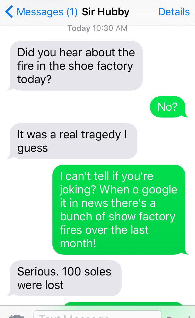 WendyBoomer's tweet photo. Ugh! Totally fell for my husbands "Grandpa Joke" today! #FacePalm #DailyAntics #husband https://t.co/uczxi6mTSL