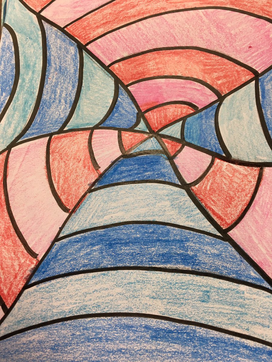 Room_27's tweet photo. Op art in room 27! https://t.co/SqXOcL6jul