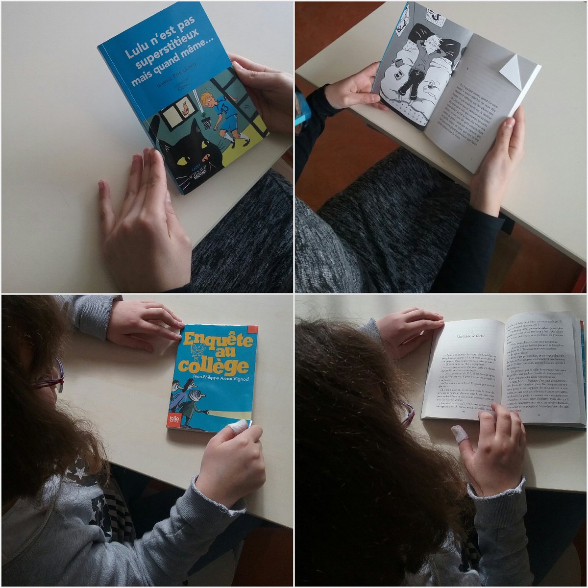 ECNOROY's tweet photo. #concourschampionslecture @championlecture nos deux finalistes peaufinent leur préparation avant la finale départementale du jeudi 9 mars. https://t.co/dkKUE9CV8w