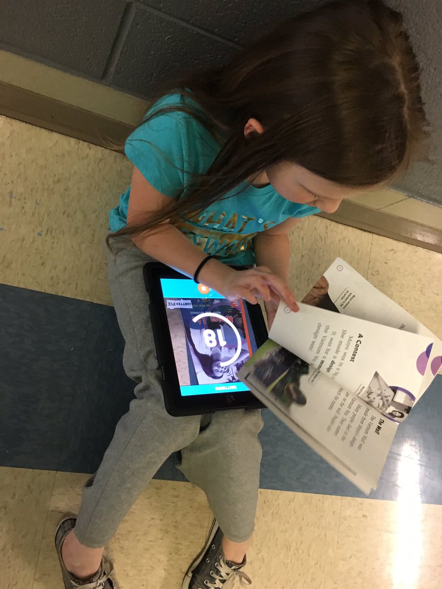 PreisigJessica's tweet photo. 2nd graders @CPSCrickets use @ChatterPixIt and @Seesaw to create book talks #supercrickets #asd1 https://t.co/FK6XNR2A9u