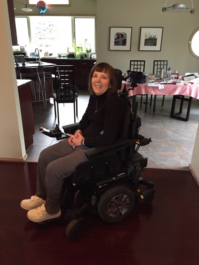 Kathy just got her new blue racer. Aluminum wheels, coil over shocks and a digital dash. Ready for the track.