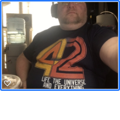 jonupchurch's tweet photo. Ok, trying this again... Wearing my 42 shirt for my 42nd birthday. :) https://t.co/4OWed1EoHD