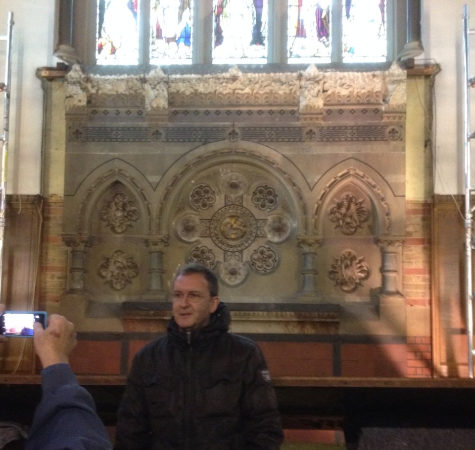 TaDa! It's a marble reredos designed by no less a chap than #ThomasHardy! Did you guess it?