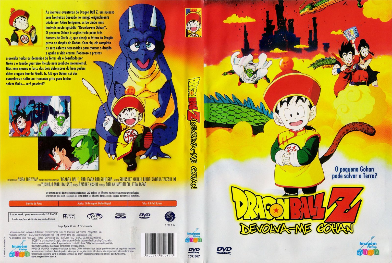 Dragon Ball Z Série Completa E Dublada Em Dvd + Especiais