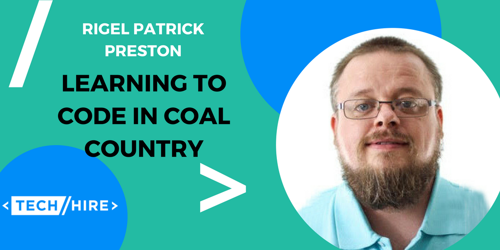 TechHire's tweet image. Meet Rigel Patrick Preston, a former coal miner from @techhireeky who has now learned to code. medium.com/opportunityatw…