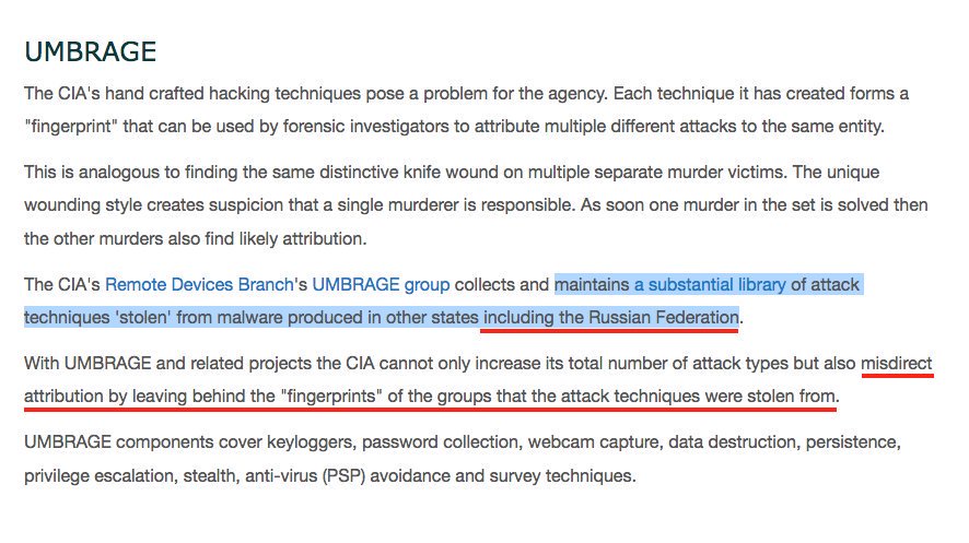 PrisonPlanet's tweet image. This is how partisan elements of the CIA can fake it to look like Russia "hacked" the election. #Vault7