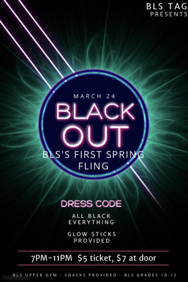 Don't forget!!! TAG is hosting a Spring Fling! Come out and dance with us, have some fun, get lit, all while supporting TAG