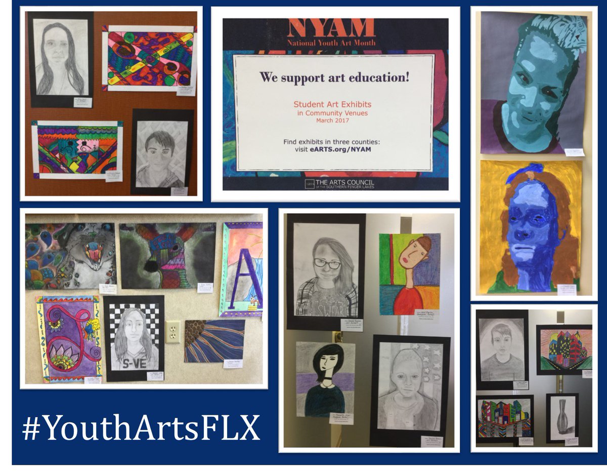 The Spencer office is filled with art created by S-VE Middle School Students. #YouthArtsFLX #NationalYouthArtMonth