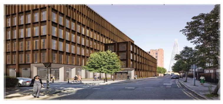 It's a bit poor that a report to Southwark planning committee includes image stretched to make new building look less tall