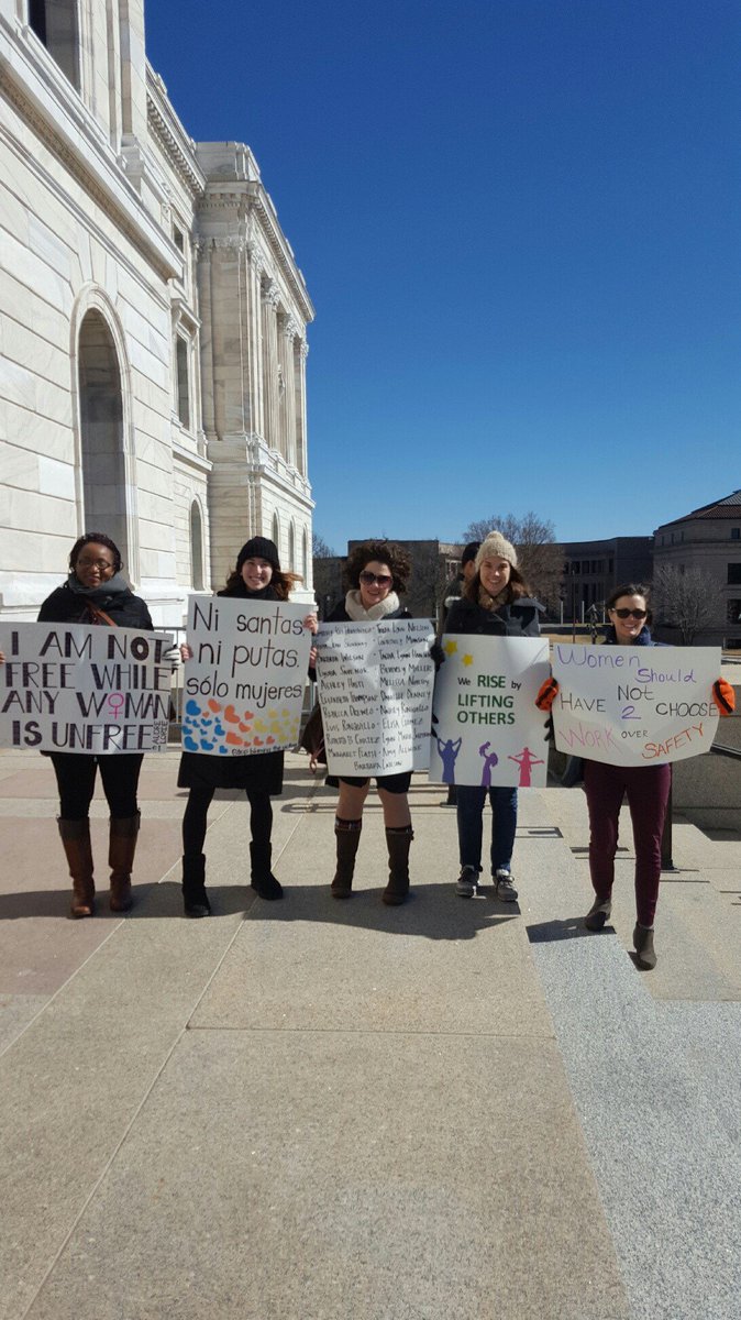 womensadvocates's tweet photo. Today we took action at the State Capitol with @MCBW1978, @casadeesperanza, @WomenofNations, Asian Women United of MN, +others! #SafetyHere https://t.co/hDZIhchlJ3