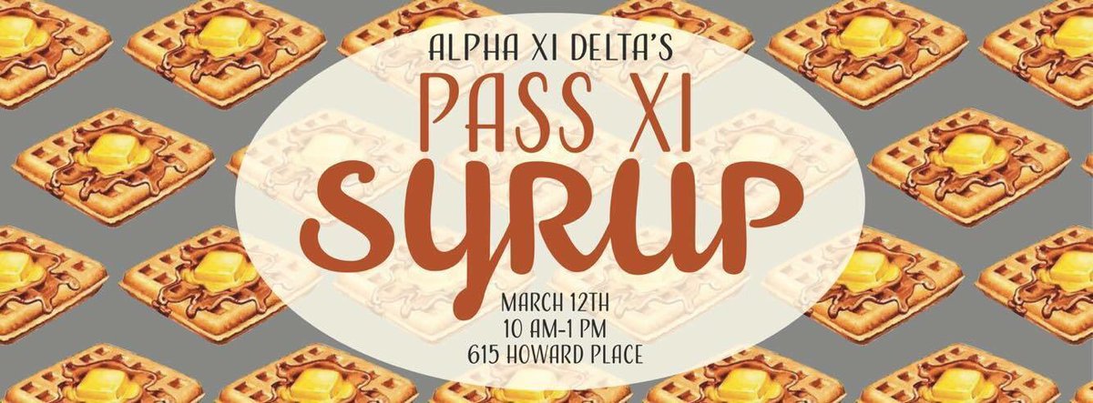 come to 615 Howard Place this Sunday from 10-1 for waffles, sausage, bacon, and juice all for $6 &amp; all proceeds go to benefit Autism Speaks!