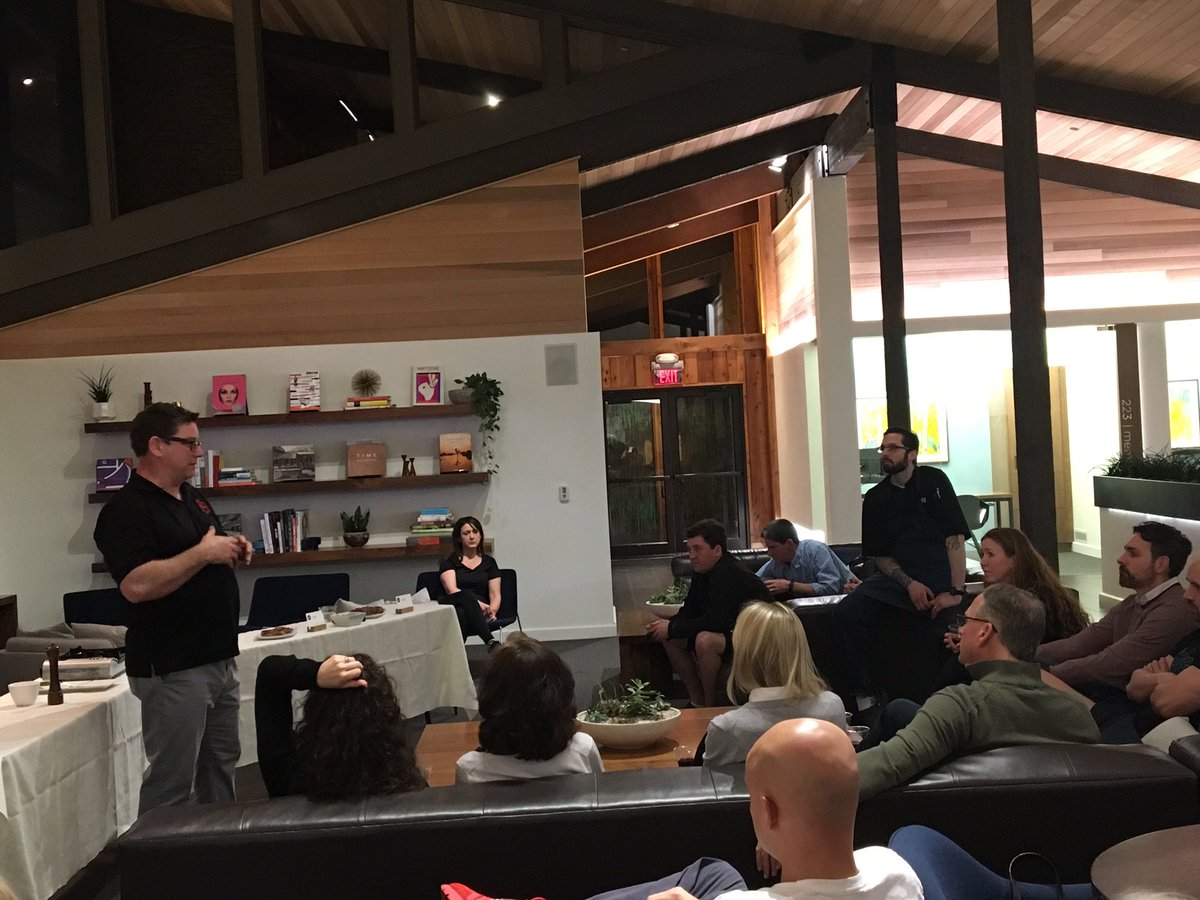 Anton from Anton's Tap Room explaining benefits of #grassfedbeef vs grain feed. #foodforthought #thoughtforfood #woodsidekc