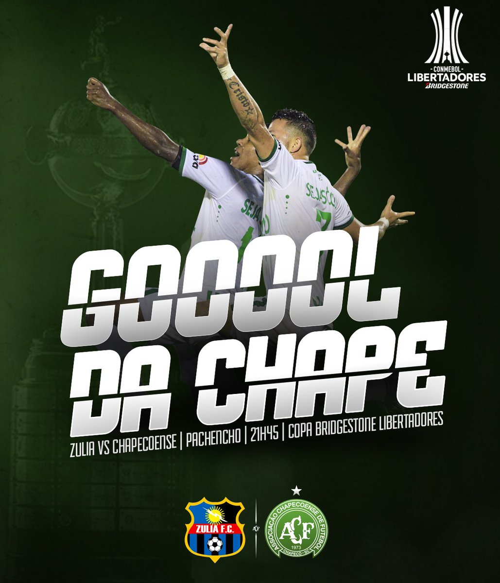 GOOOOOOOOLLLL DA CHAAAAPEEE!! REINALDO!!! 🏹
É o primeiro gol do Verdão na Libertadores!
Zulia 0x1 Chapecoense
#VamosChape #Libertadores2017