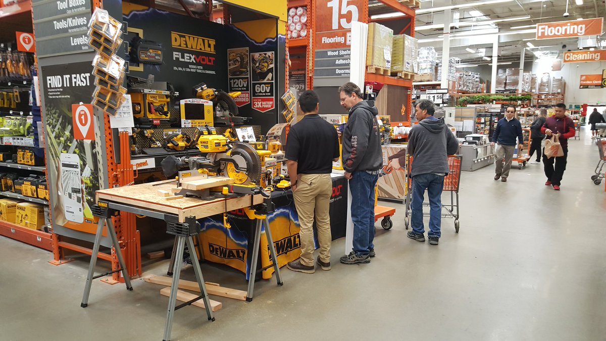 Thanks to our Dewalt Rep coming out today! One on one PK time with Customers here at Concord 0634