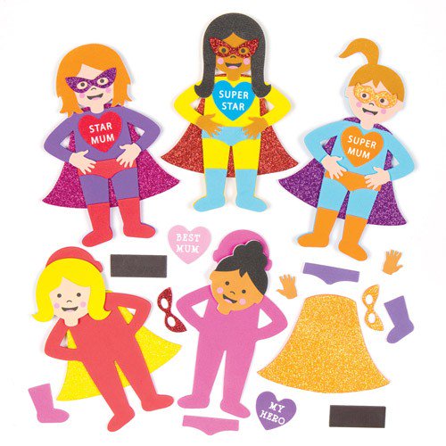 NEW - Celebrating all Super Mums with these cute mix'n'match #MothersDay foam kits! Who doesn't love a cape? 😏 ow.ly/bnyi308Nyio