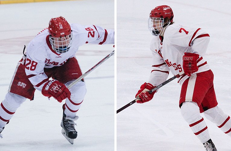 SJUJohnnies's tweet image. Five Johnnies Earn All-MIAC Honors in Hockey:
gojohnnies.com/news/2017/3/7/… #d3hky @JohnnieHockey