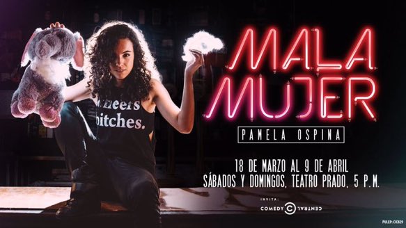 juandiegogalvis's tweet photo. Desde el próximo 18 de marzo @pamelaospina estará en @elaguiladescalz con #MalaMujer caigan sin miedo. https://t.co/ESd7dtsk7Q
