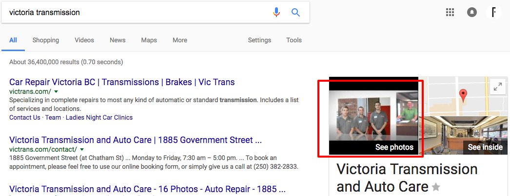 VicTransAuto's tweet photo. @GoogleMyBiz Hi! How can we change our profile image in GMB dashboard so this image taken from YouTube is removed? https://t.co/kbi27GIBRt