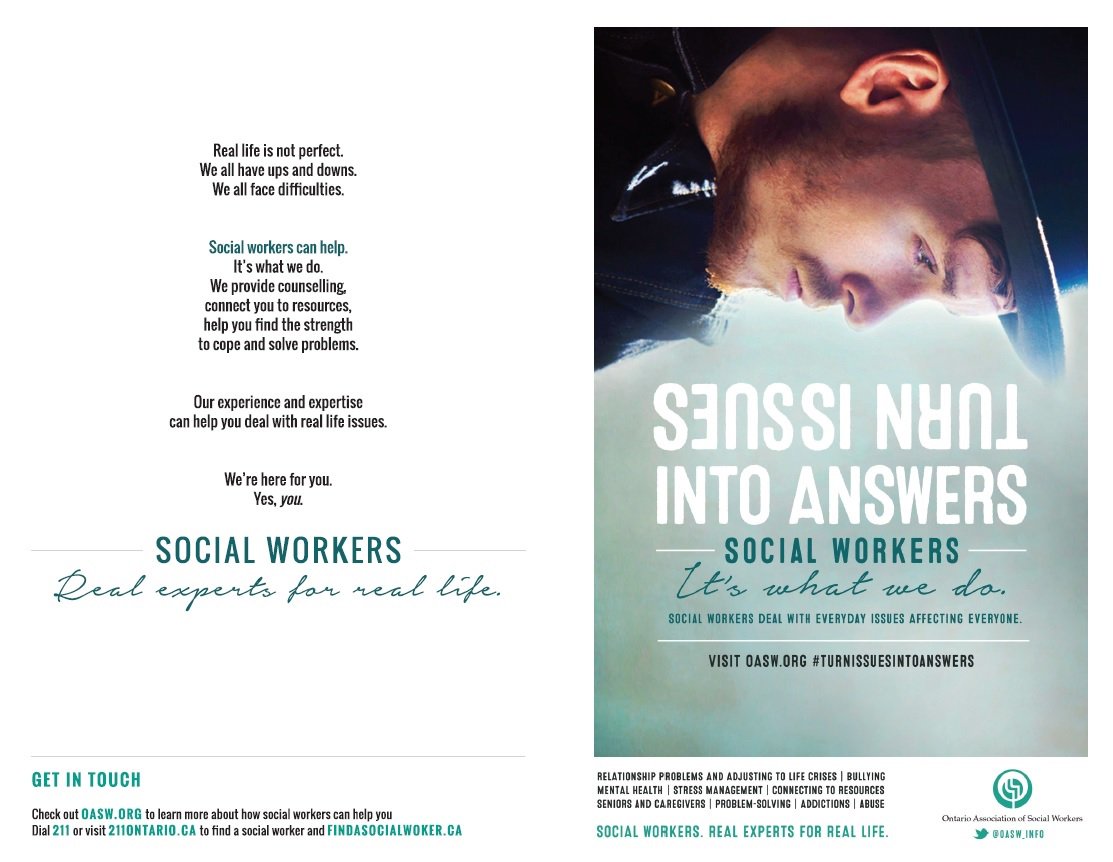 ON_SocialWork's tweet photo. #SocialWorkers. We're here for you. Yes, you.  #realexpertsforreallife https://t.co/3oJooSeacO