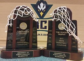 UNCWAthletics's tweet photo. The newest member of the family has come home to the nest. May have to contact a realtor. #RunDefendWin https://t.co/Pg7Bfrz0En