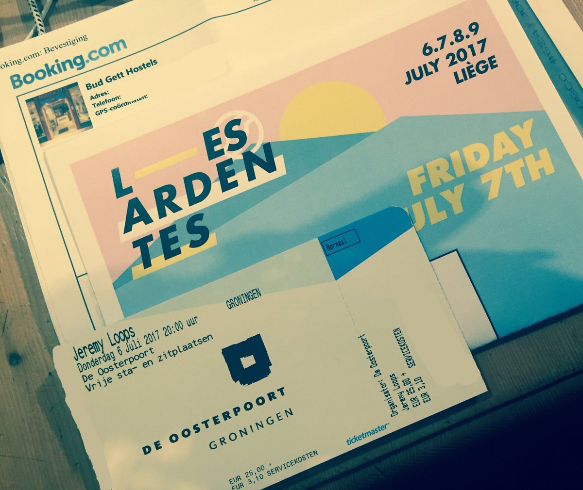 DianRedRain's tweet photo. Hotel, concert+festival tickets. 6th+7th time seeing @JeremyLoops this summer โTraveling 10 hrs in 2 days to see the #loopssquad ๐๐ปโจ https://t.co/JRmLUsOZmJ