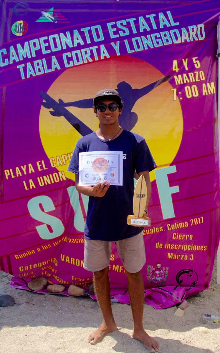 Campeon del evento estatal tabla corta  edad libre ... 🙌🏼🤘🏼🏄🏽🌊😁🎉🤘🏼