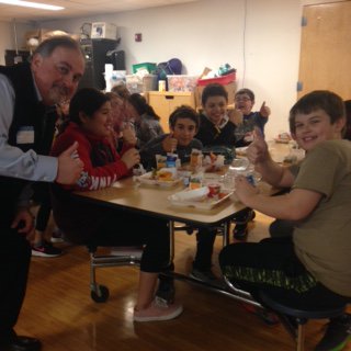 PlymptonPRIDE's tweet photo. TY Healthy Waltham, Chef Reva  and WPS Food Services for "Fun-Fetti" sundaes today in honor of National School Breakfast Week! https://t.co/UC0ifzBsYy