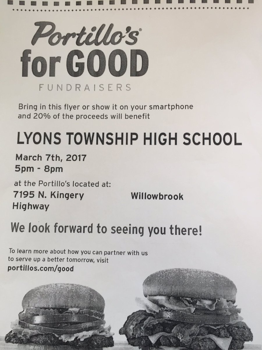 LT2017CB's tweet photo. Come to Portillo's in Willowbrook from 5-8 w/ the pic below &amp; 20% of the proceeds will go to class board for prom! https://t.co/q6MyoznMtc