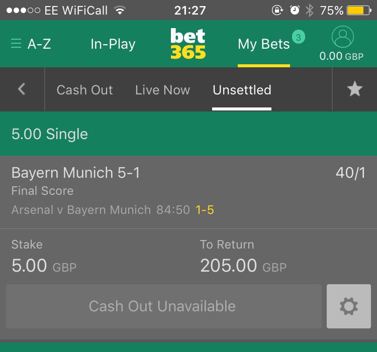 emmaNshulton's tweet photo. @bet365 where's my cash out????? https://t.co/JEWq6GYKxi