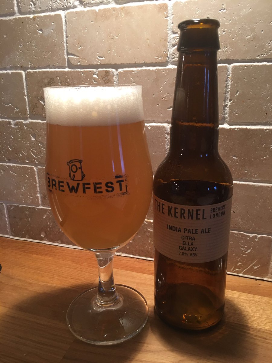 Beerpm2's tweet photo. Happy to see @kernelbrewery at @HopCityLeeds as well, this Citra/Ella/Galaxy IPA is hitting the spot #craftbeerhour https://t.co/Jvqnghft1q
