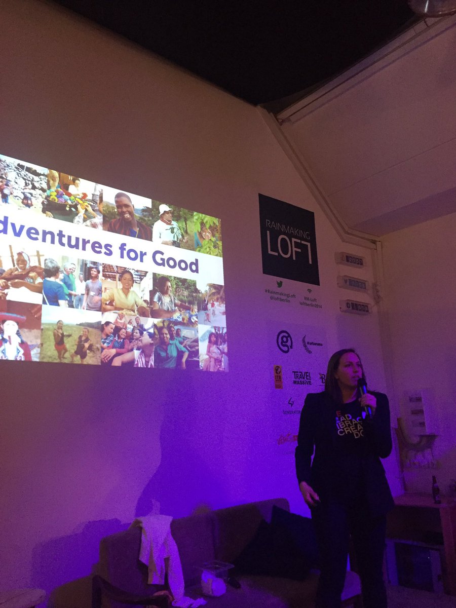 SachaM's tweet photo. G Adventures for Good with @kellygala at tonight's #travelmassive event kicking off #ITB2017 @gadventures https://t.co/B47g0NHLqy
