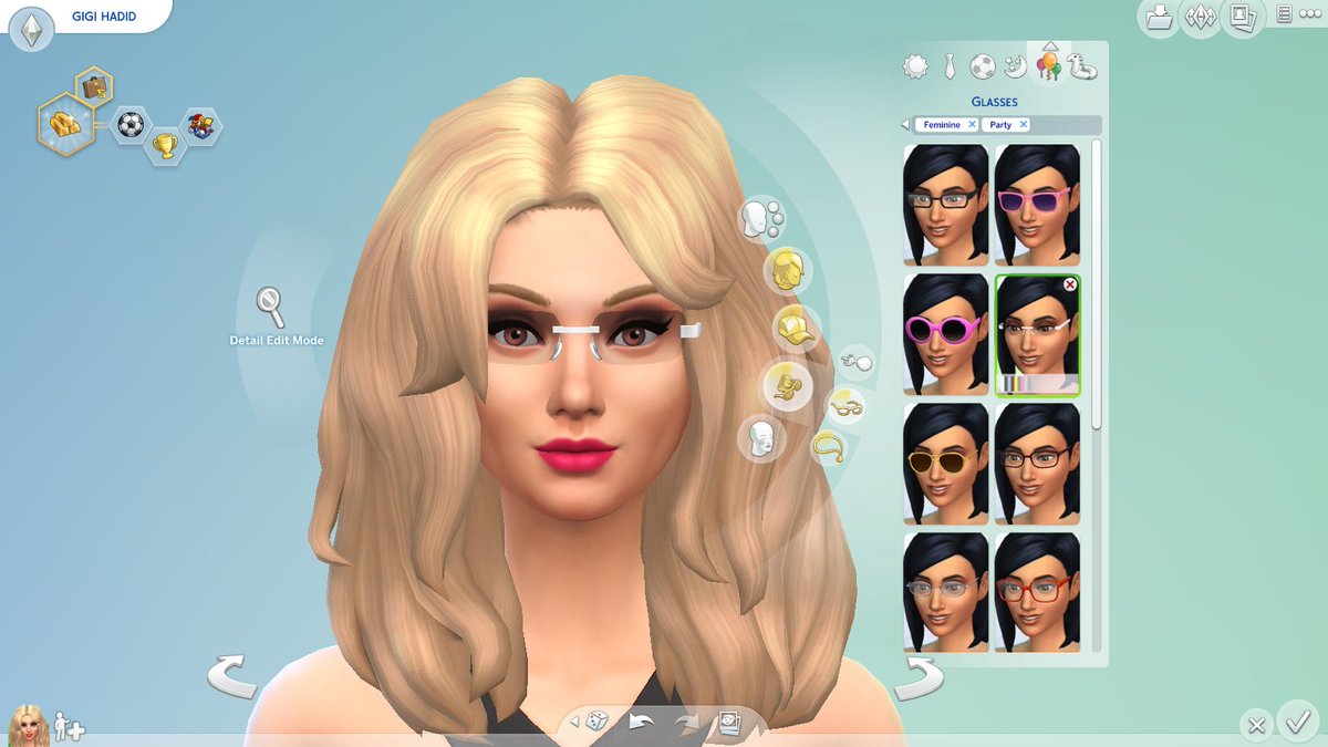 EmSimpleWorld's tweet image. #thesims4 #sims #woman #girl #makeup #pinklipstick #lipstick #pink #blonde #glasses #game #createsims #create
