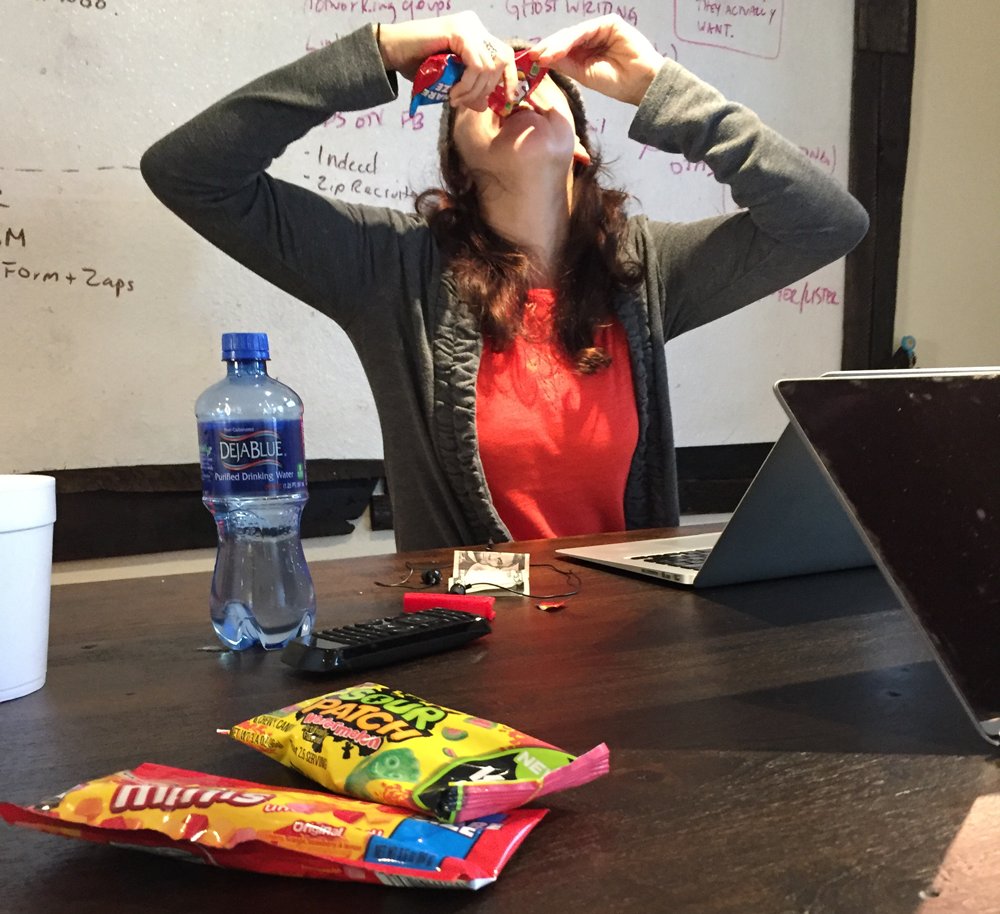 NewGradPT's tweet photo. Its #candyday at the office #worklife #sourpatchkids #officeculture https://t.co/V9V6OFPMm6