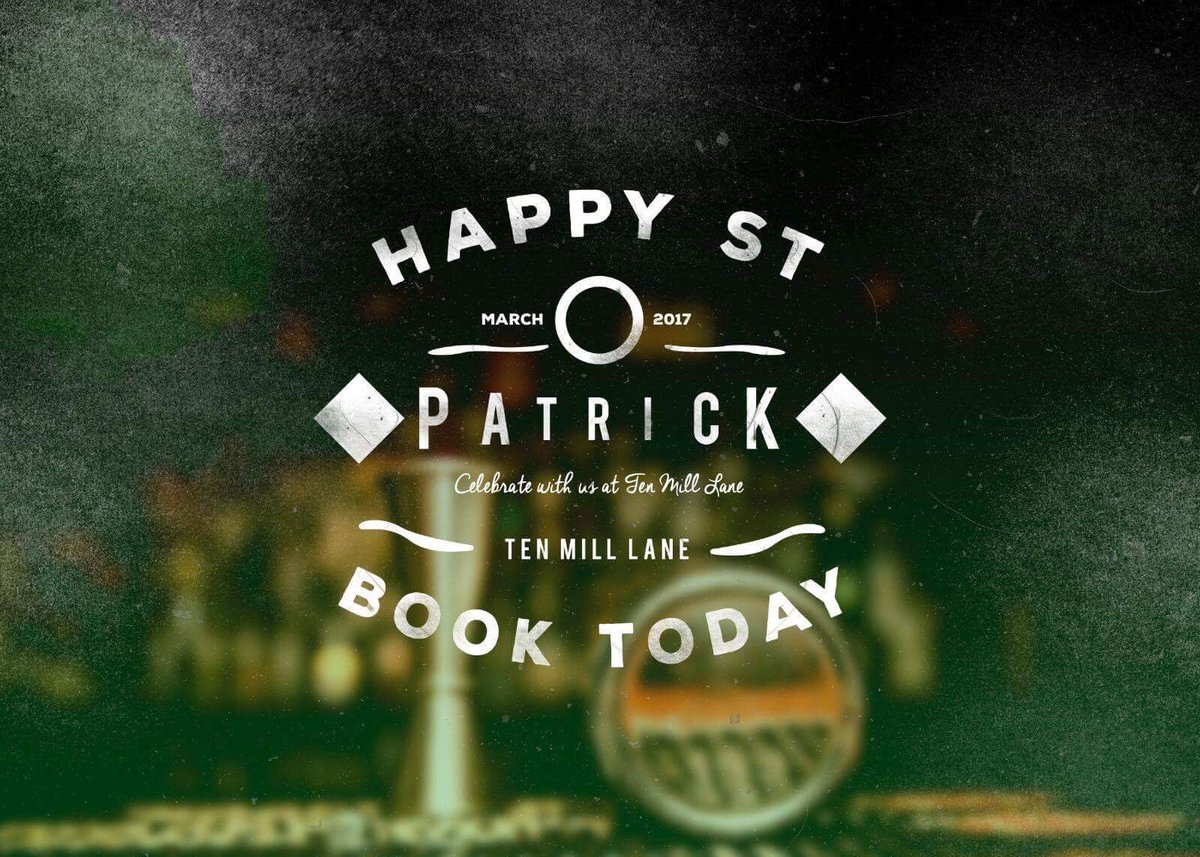 TenMillLane's tweet photo. 10 Days to go until St Patrick's Day! ☘️

Will you be joining us? 

#YouAreWelcome https://t.co/KXVK1zqS4O