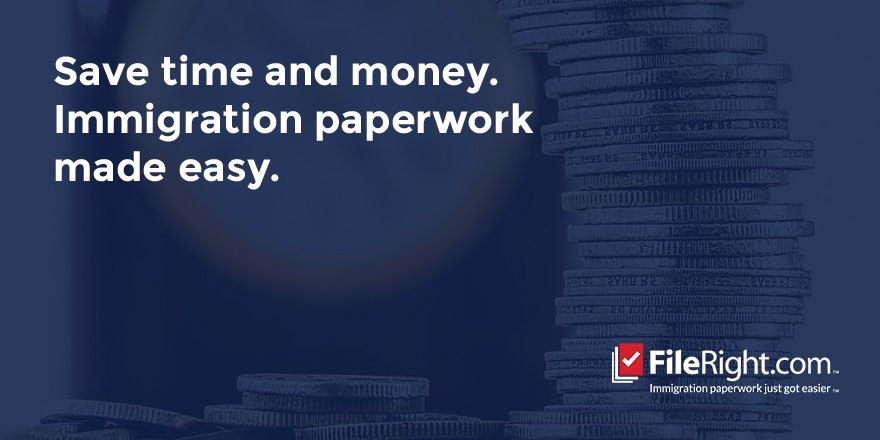 fileright's tweet image. FileRight.com makes it easy for you to save time and money. #FileRight #immigrationpaperwork bit.ly/2kqlMet