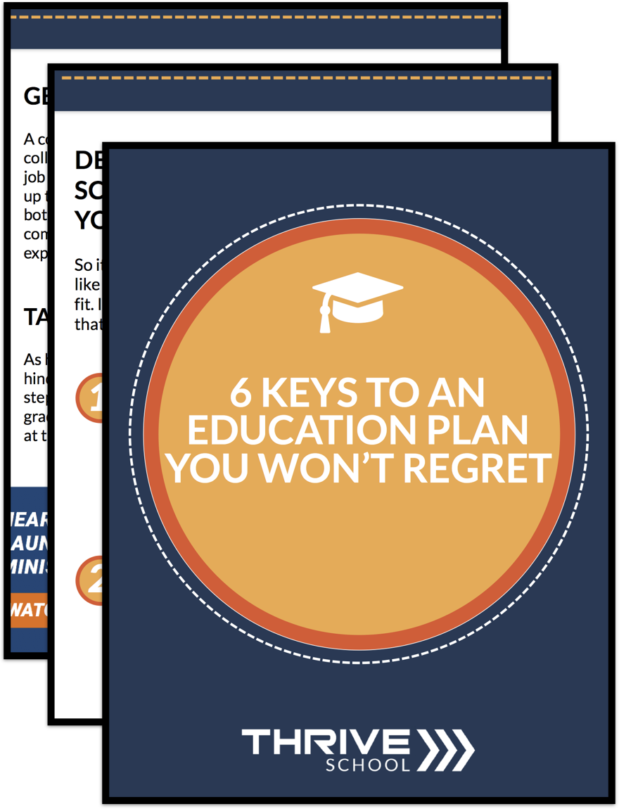thrive_college's tweet photo. Trying to decide what your next few years will look like? Check out "6 Keys To An Education Plan You Won't Regret" https://t.co/QIw0BwS6Wc https://t.co/aOXFoxJLKZ